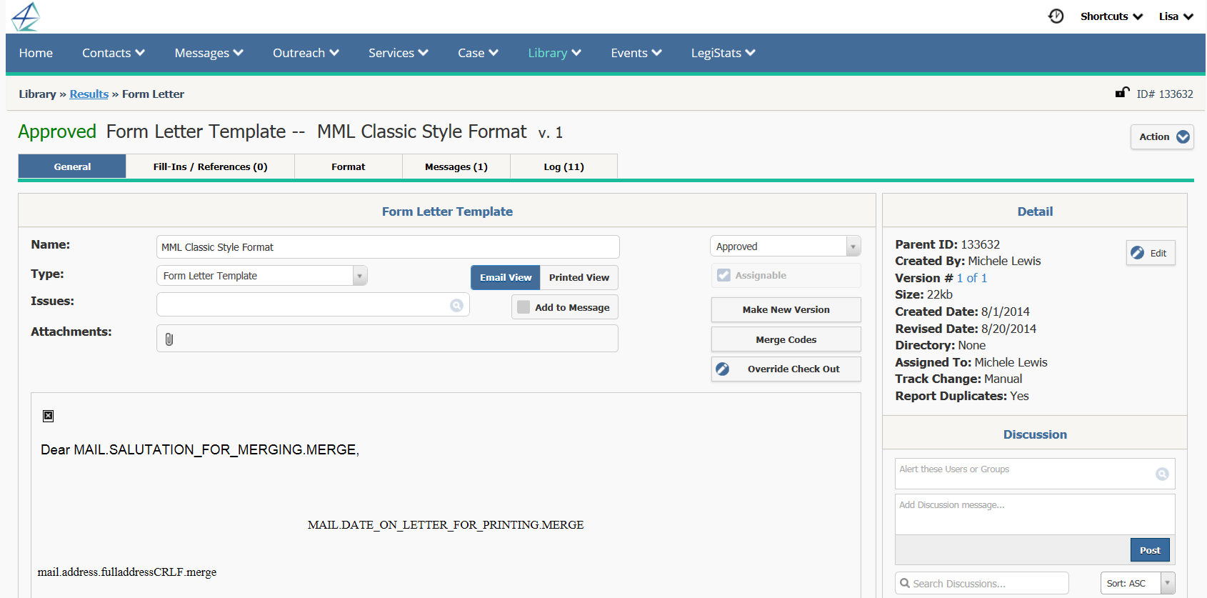 Create A MS Word Form Letter Template